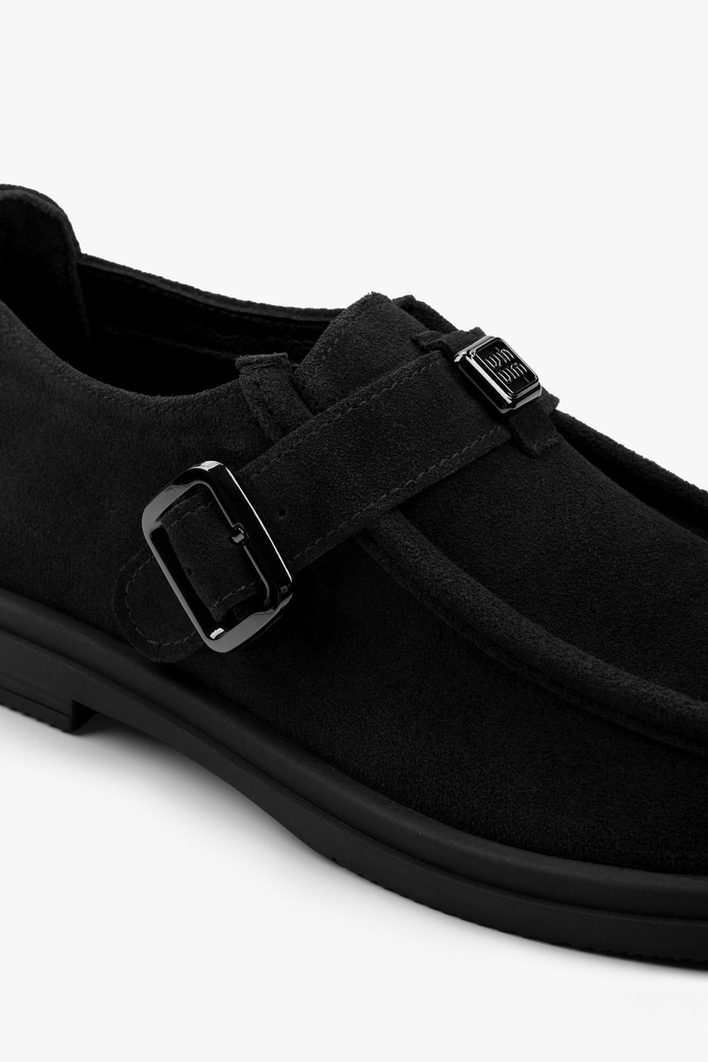 Kadın Elvane Siyah Süet Toka Detaylı Loafer