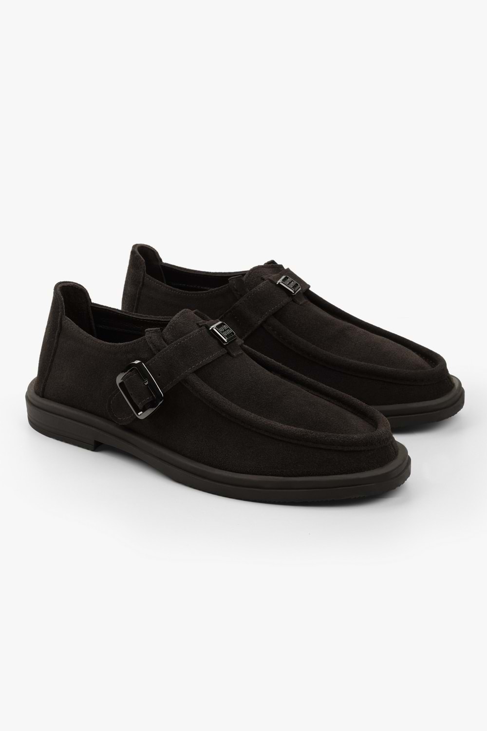 Kadın Elvane Kahve Süet Toka Detaylı Loafer
