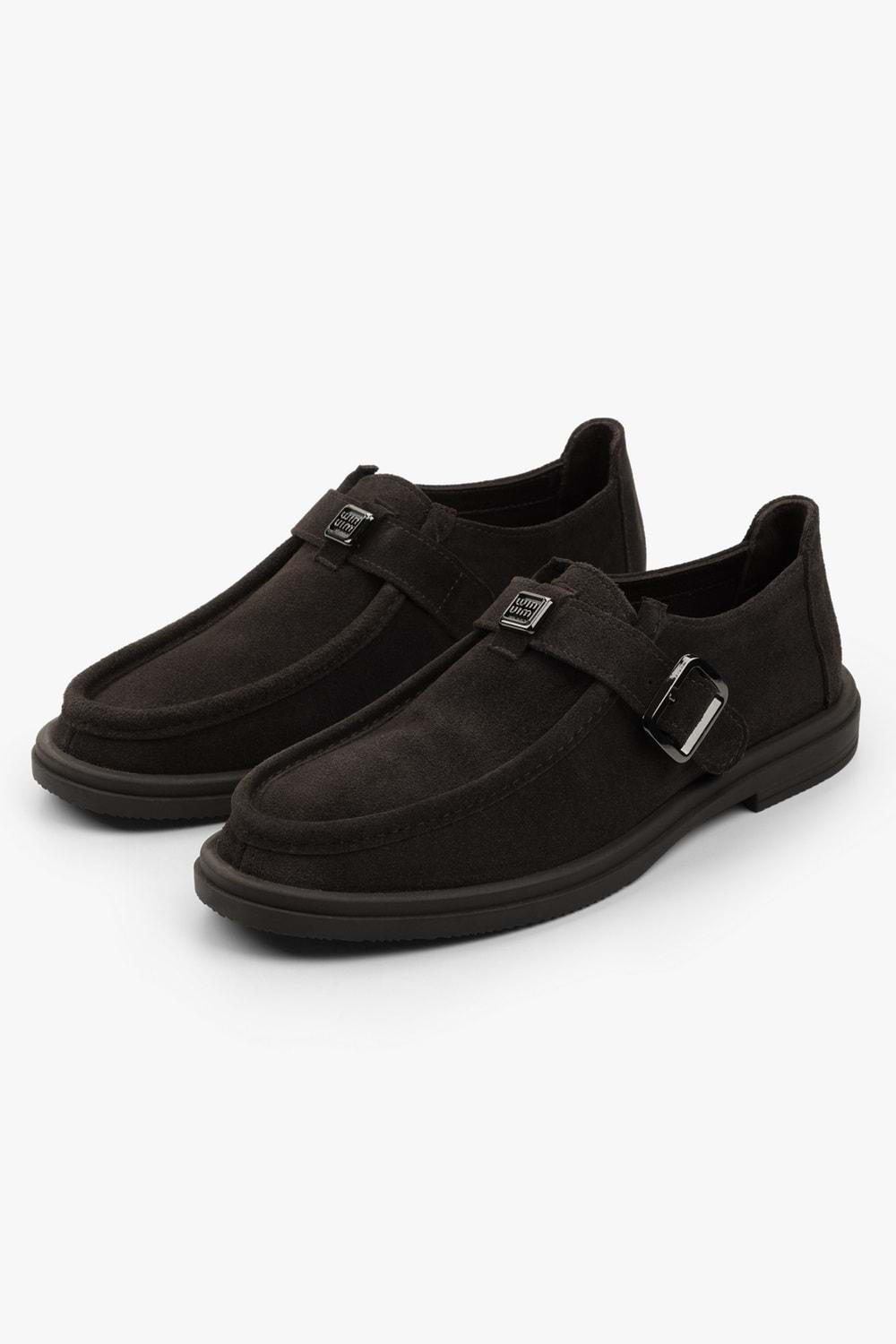 Kadın Elvane Kahve Süet Toka Detaylı Loafer