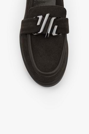 Kadın Sorell Kahve Süet Toka Detaylı Loafer