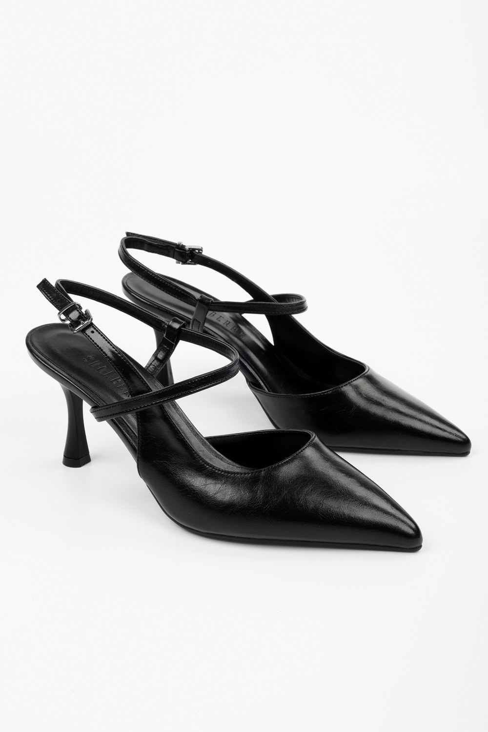 Kadın Nella Siyah Cilt Stiletto
