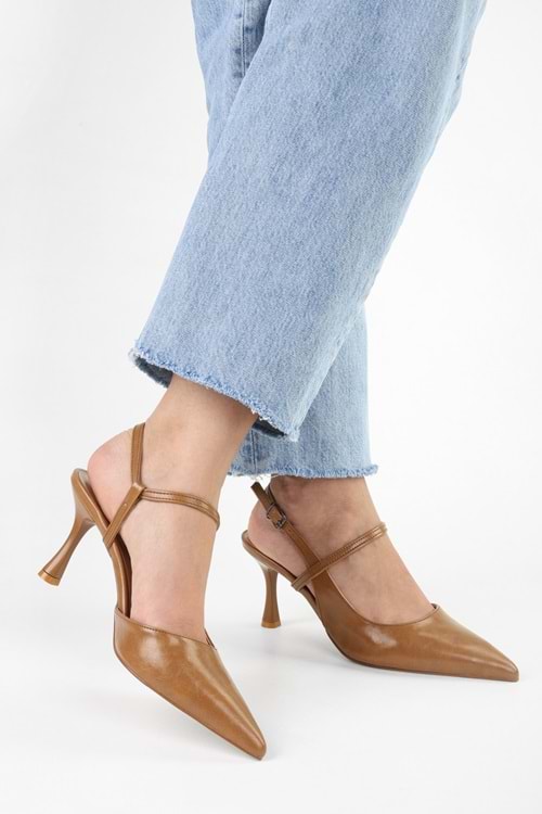 Kadın Nella Karamel Cilt Stiletto