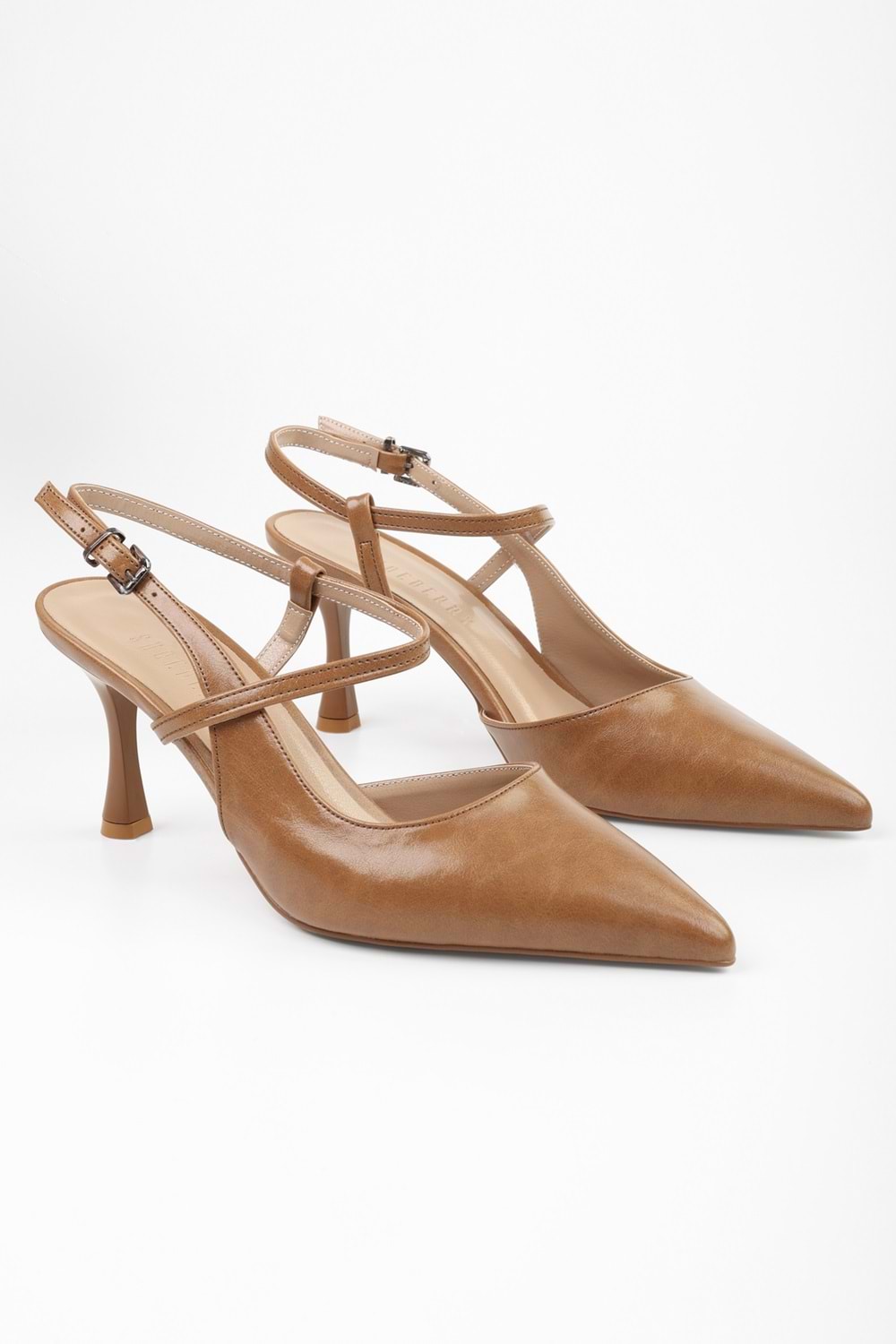 Kadın Nella Karamel Cilt Stiletto