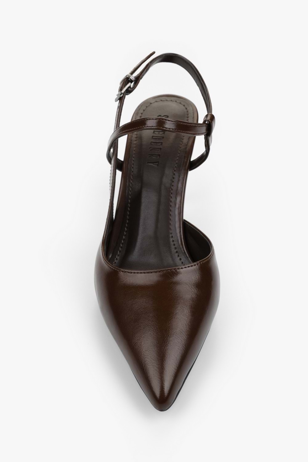 Kadın Nella Kahve Cilt Stiletto