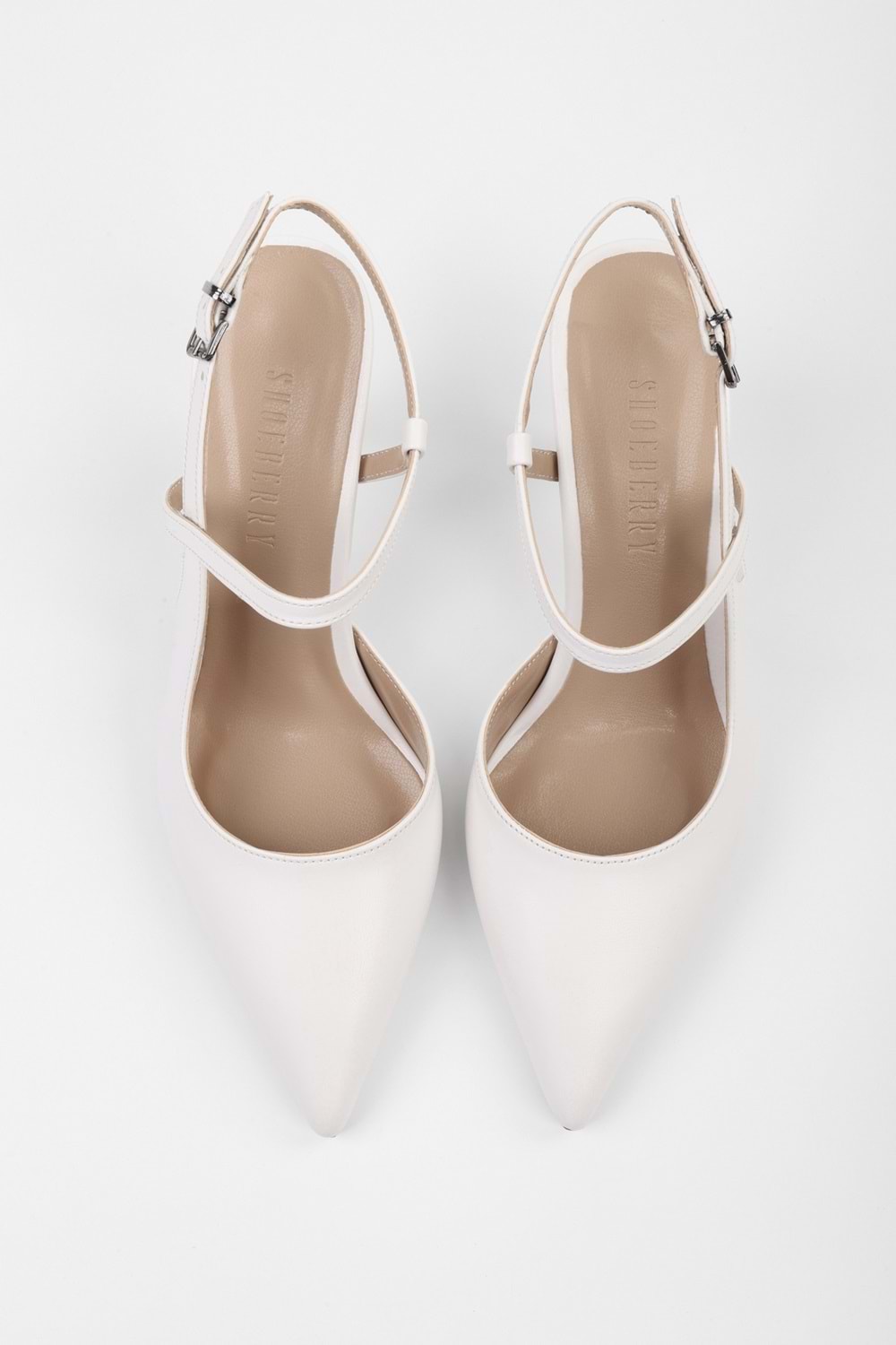 Kadın Nella Beyaz Cilt Stiletto