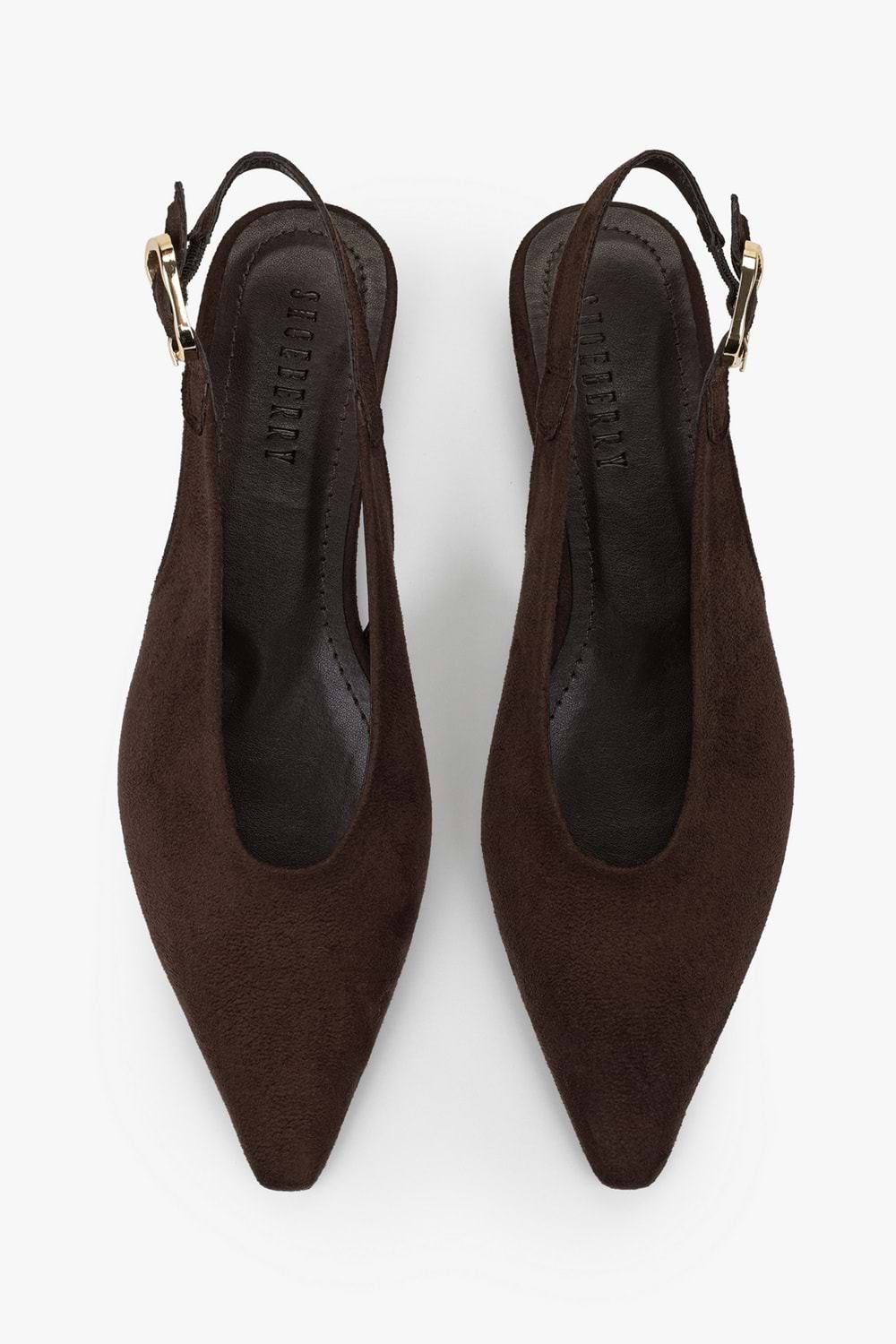 Kadın Viela Kahve Süet Sivri Burunlu Babet