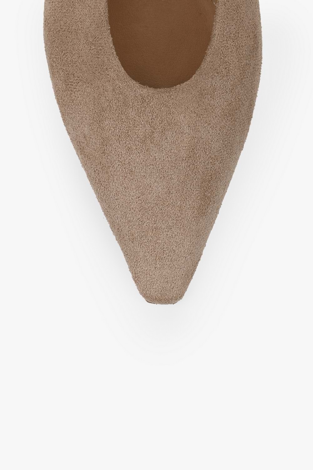 Kadın Viela Vizon Süet Sivri Burunlu Babet