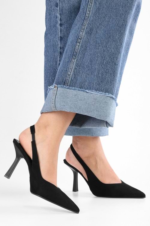 Kadın Floe Siyah Süet Stiletto