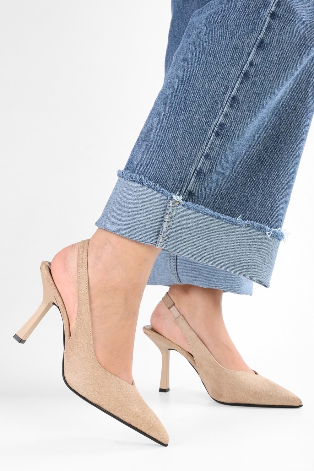 Kadın Floe Ten Süet Stiletto