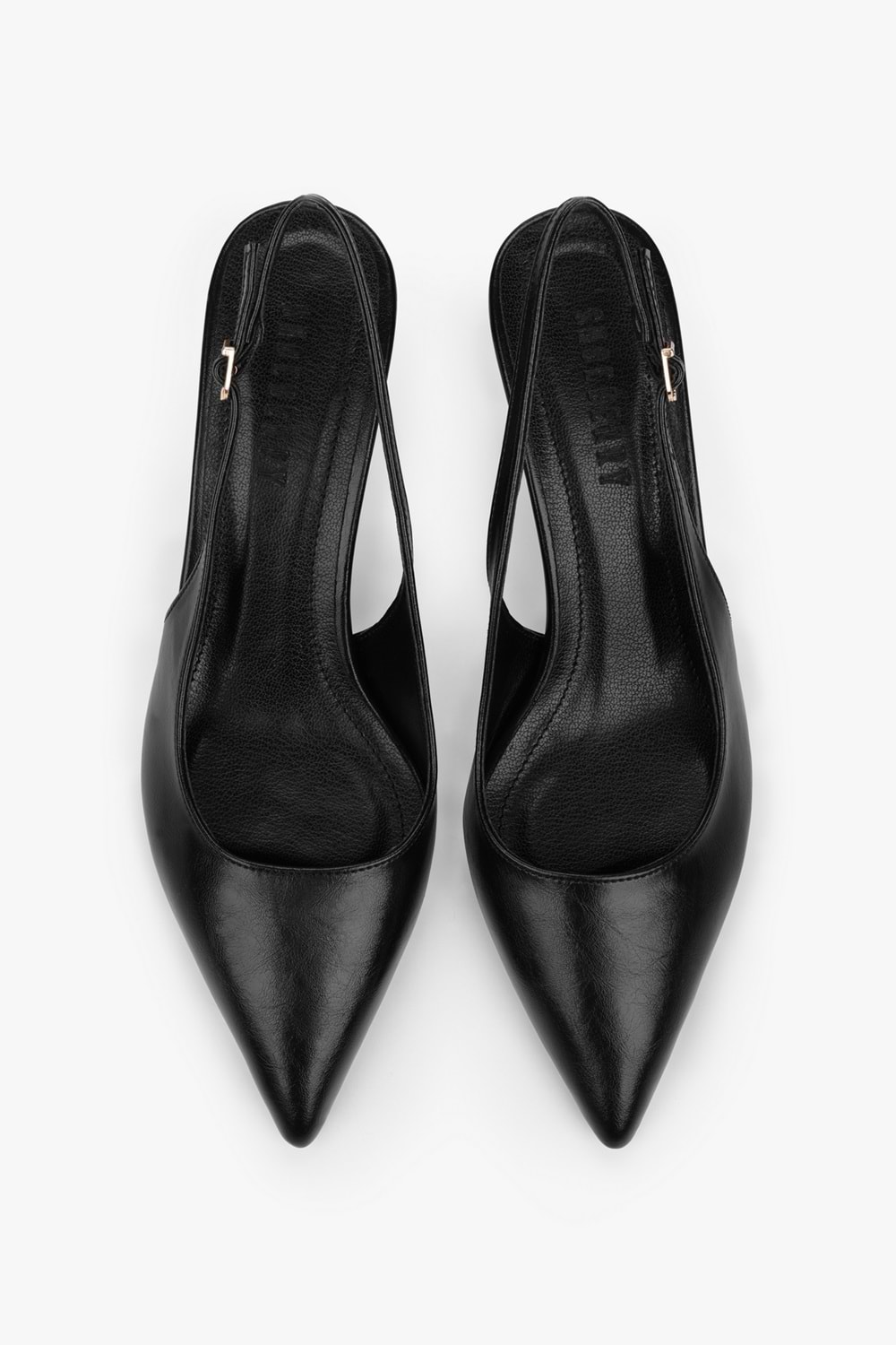 Kadın Kaven Siyah Cilt Mini Topuklu Stiletto
