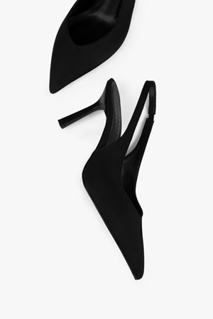 Kadın Avoria Siyah Mat Saten Stiletto