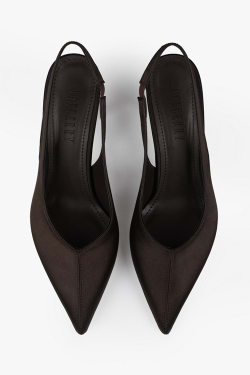 Kadın Avoria Kahve Saten Stiletto
