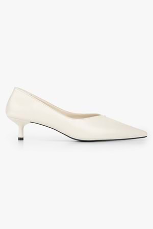 Kadın Rielle Ekru Cilt Mini Topuklu Stiletto