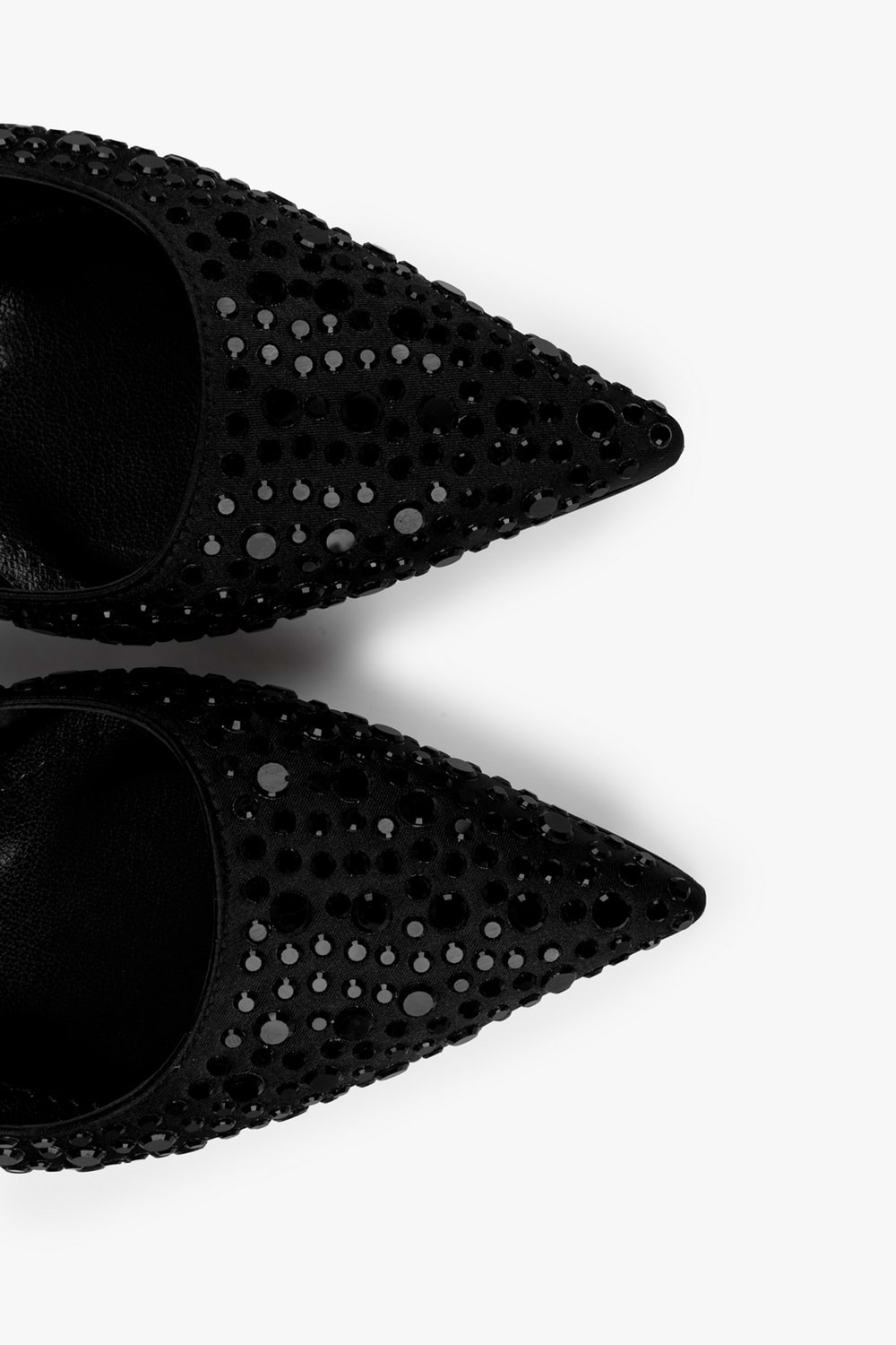 Kadın Kıra Siyah Saten Taşlı Stiletto