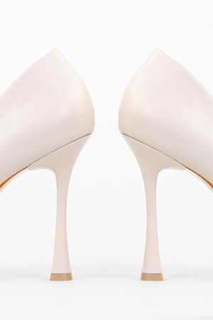 Kadın Mags Bej Cilt Stiletto