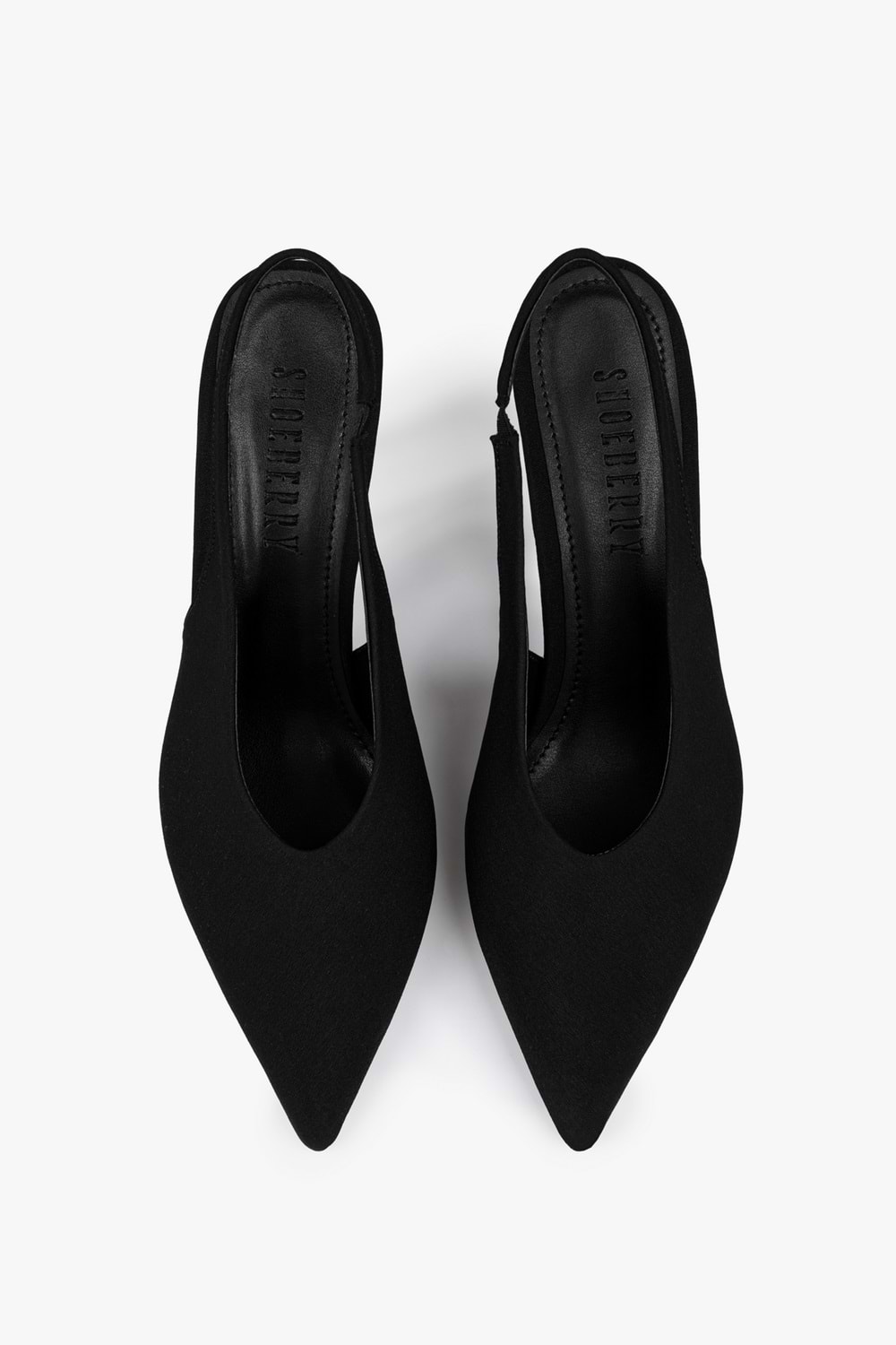 Kadın Vetra Siyah Mat Saten Stiletto