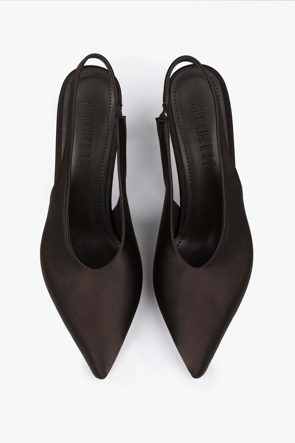 Kadın Vetra Kahve Saten Stiletto