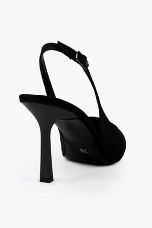 Kadın Vina Siyah Saten Stiletto