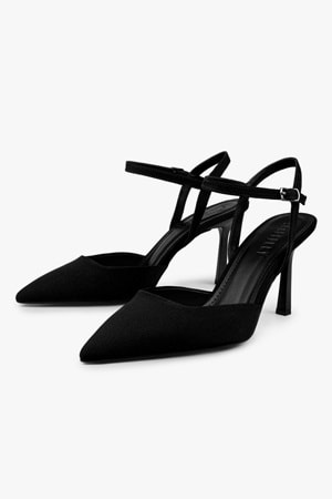 Kadın Lura Siyah Saten Stiletto