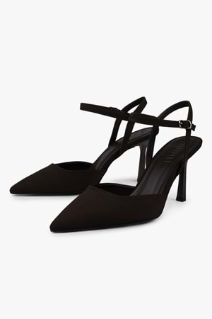 Kadın Lura Kahve Saten Stiletto