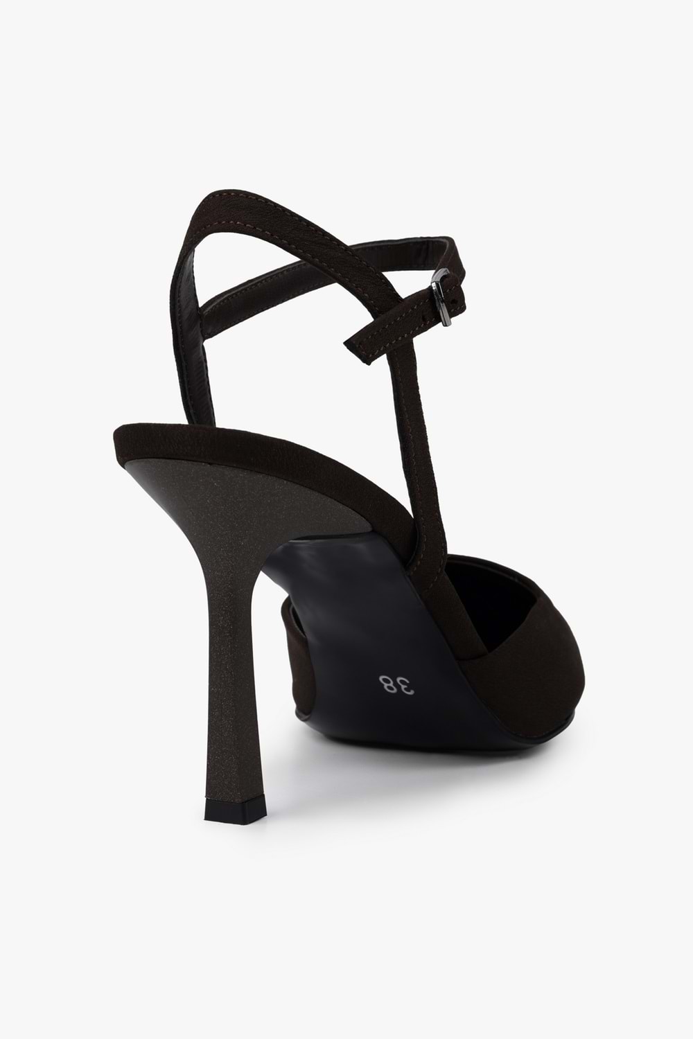 Kadın Lura Kahve Saten Stiletto