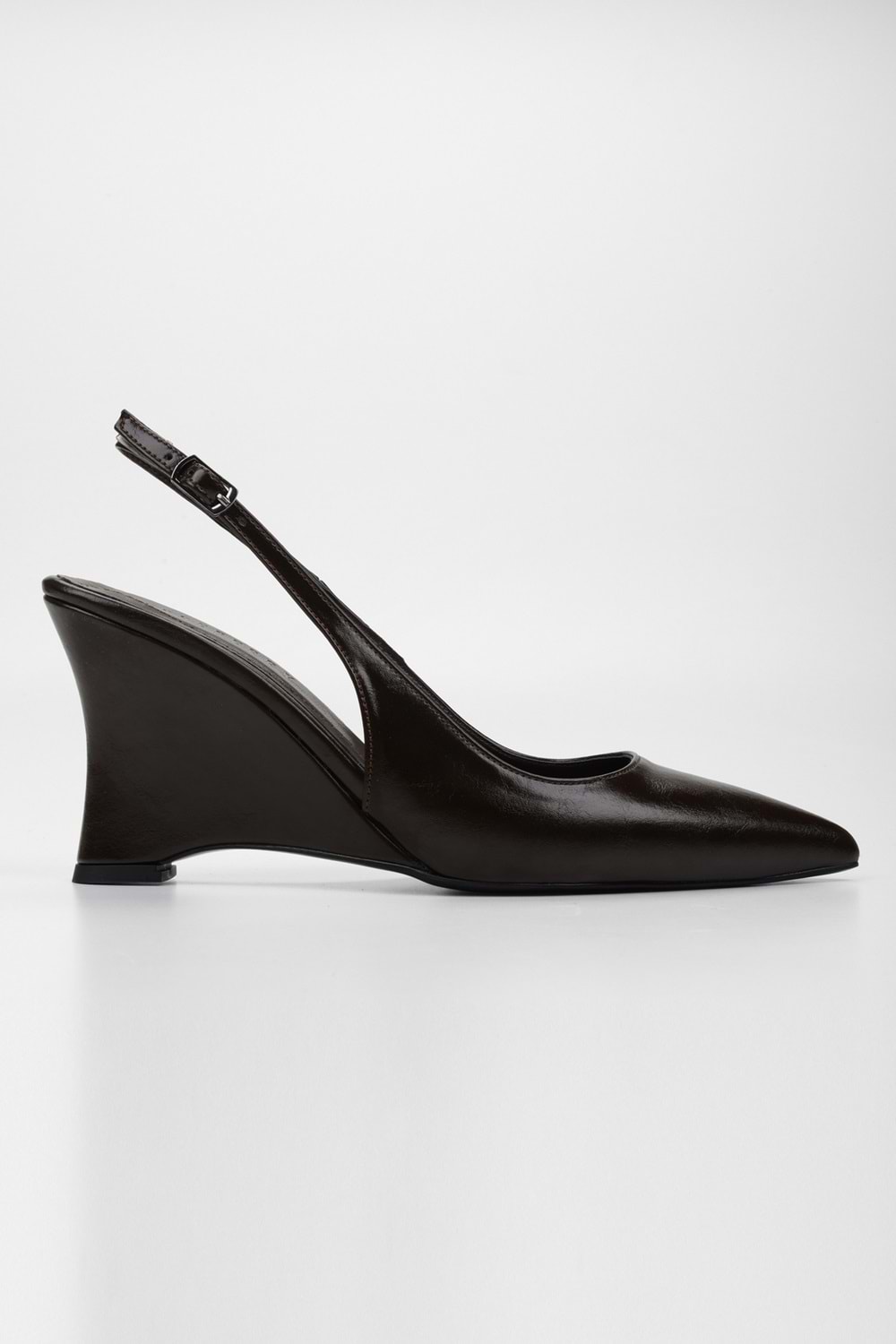 Kadın Gigi Kahve Cilt Dolgu Topuklu Stiletto