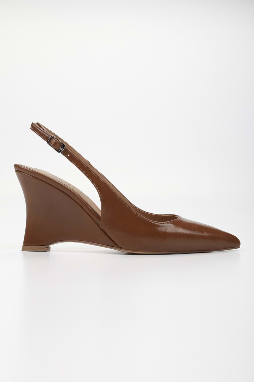 Kadın Gigi Karamel Cilt Dolgu Topuklu Stiletto