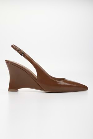 Kadın Gigi Karamel Cilt Dolgu Topuklu Stiletto