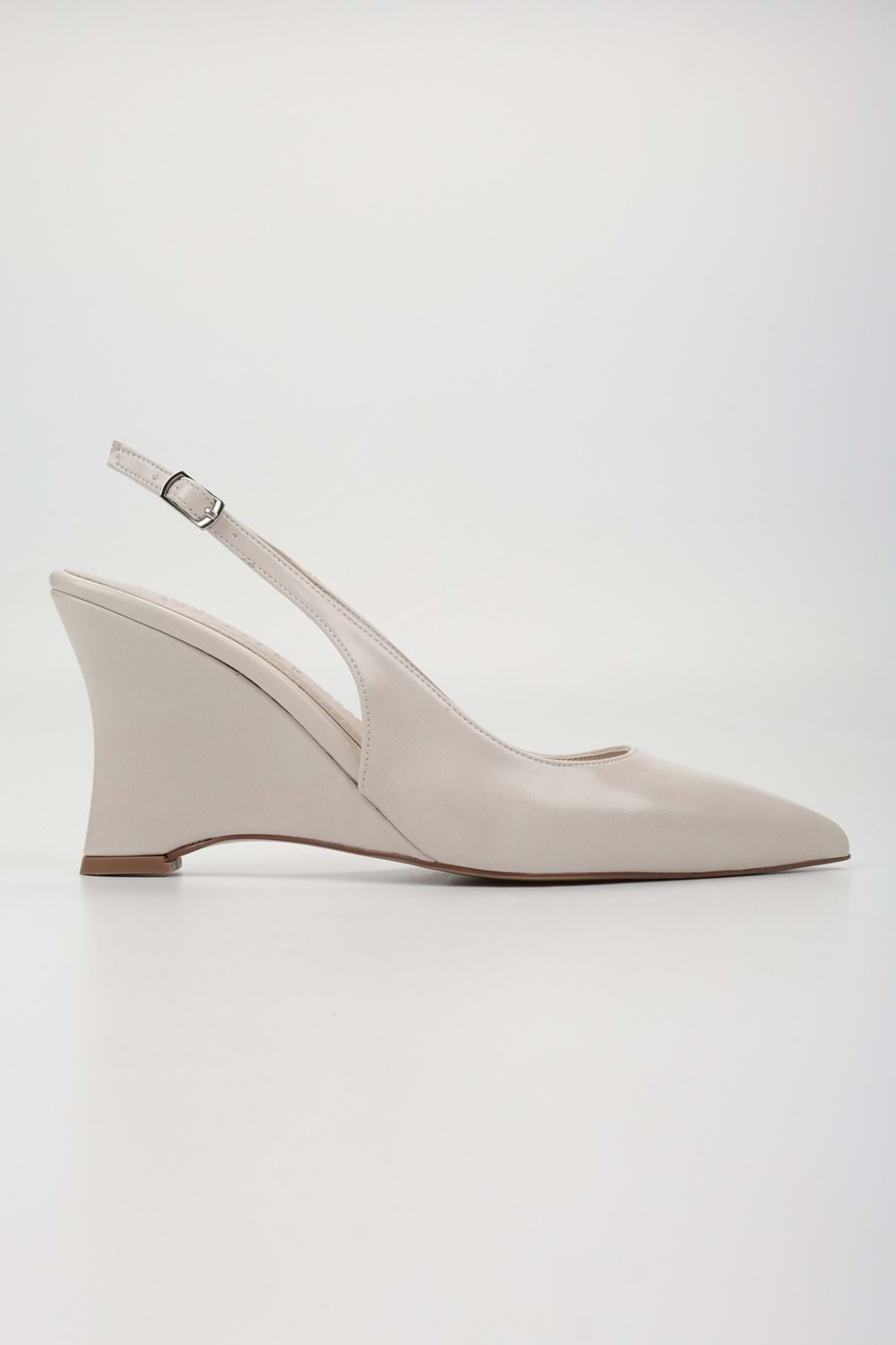 Kadın Gigi Ekru Cilt Dolgu Topuklu Stiletto