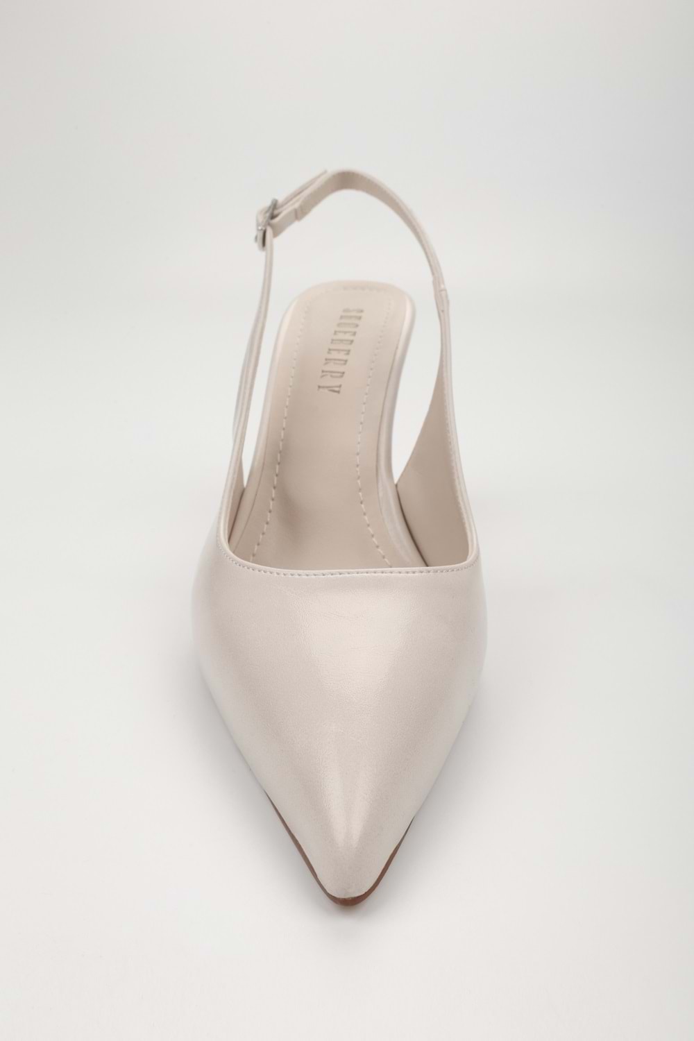 Kadın Gigi Ekru Cilt Dolgu Topuklu Stiletto