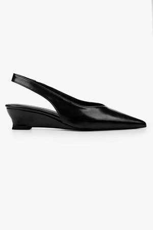 Kadın Etra Siyah Cilt Dolgu Topuklu Stiletto