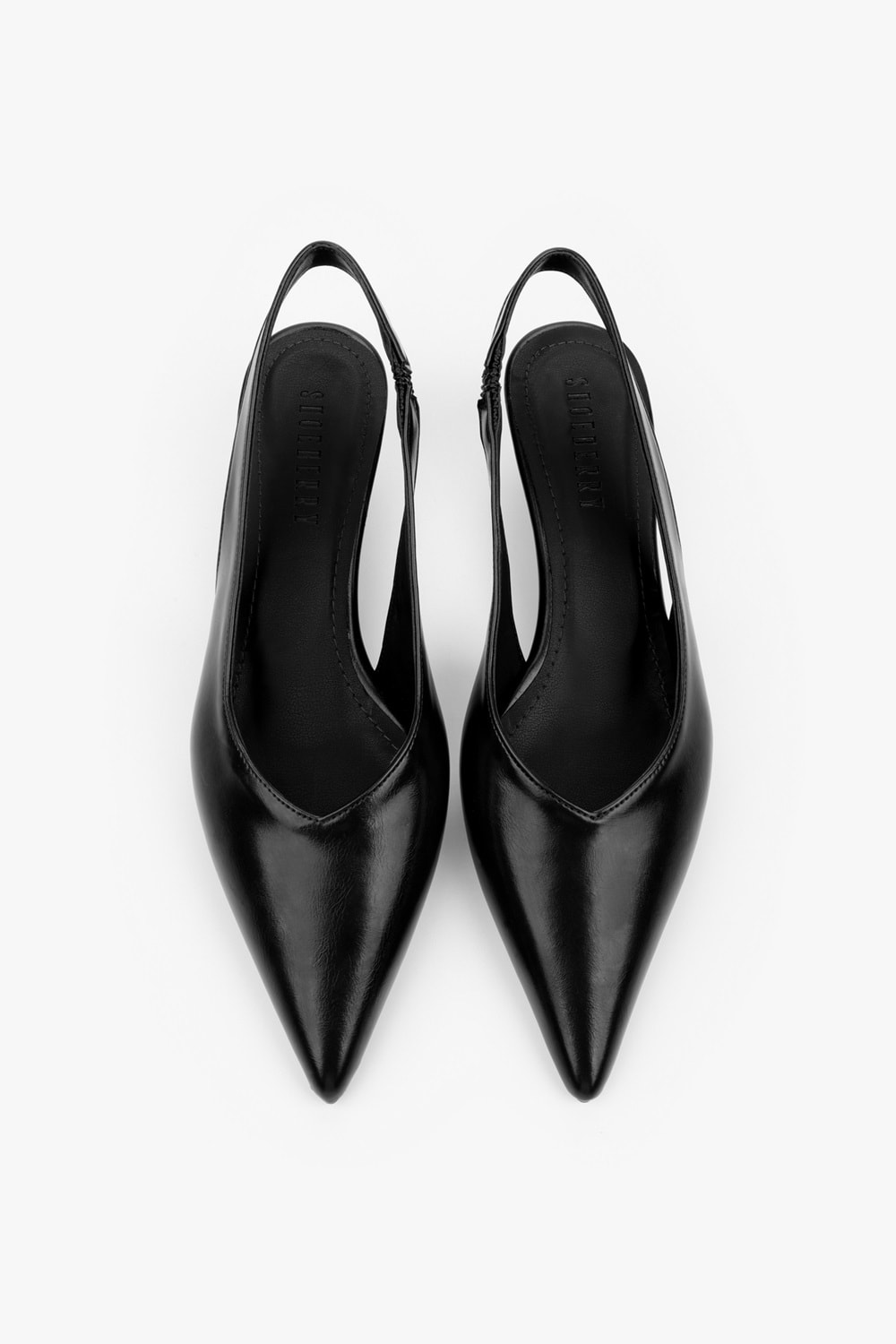 Kadın Etra Siyah Cilt Dolgu Topuklu Stiletto