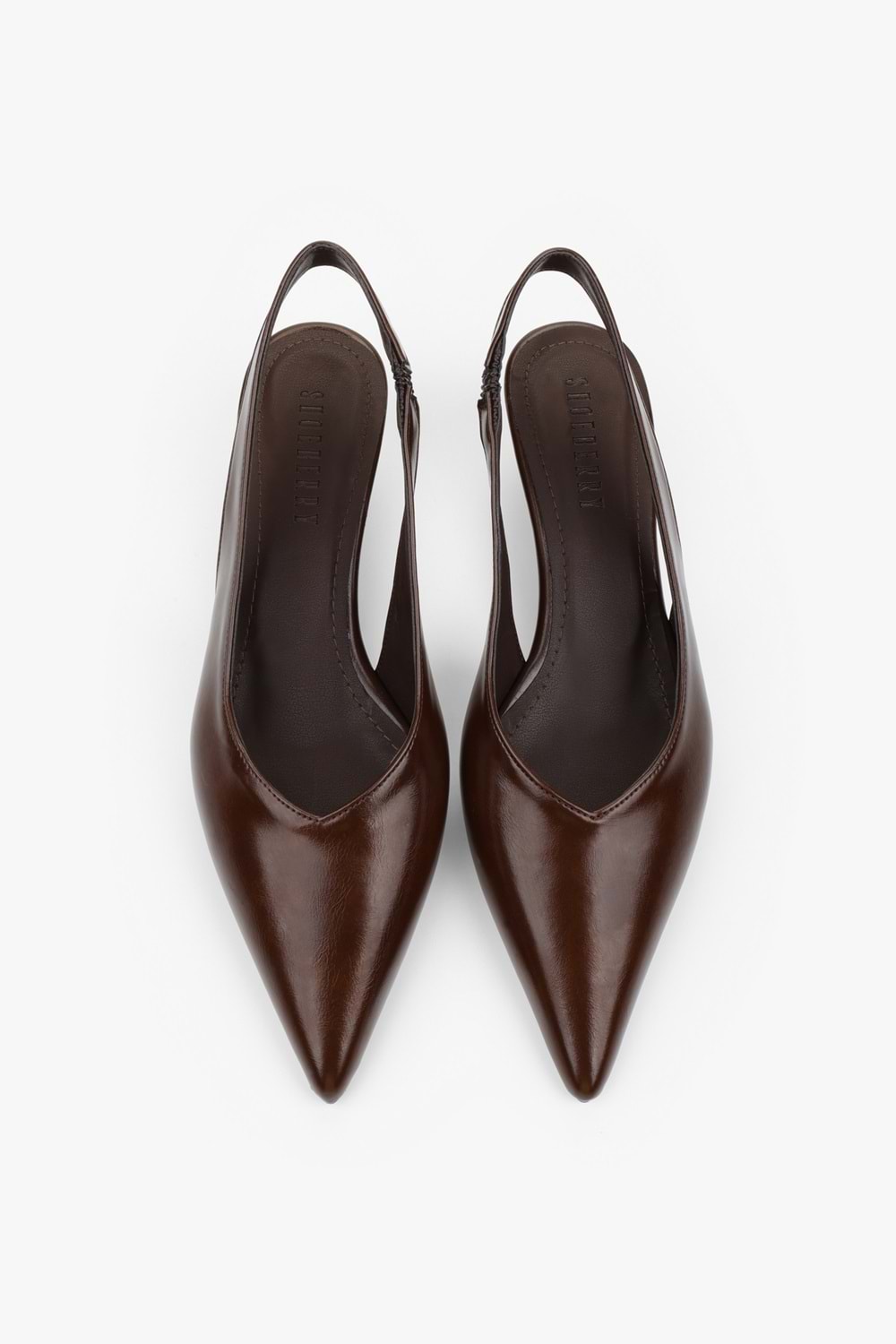 Kadın Etra Kahve Cilt Dolgu Topuklu Stiletto