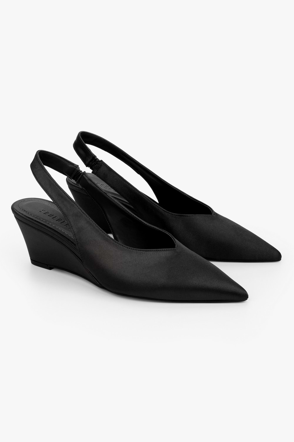 Kadın Rade Siyah Saten Stiletto