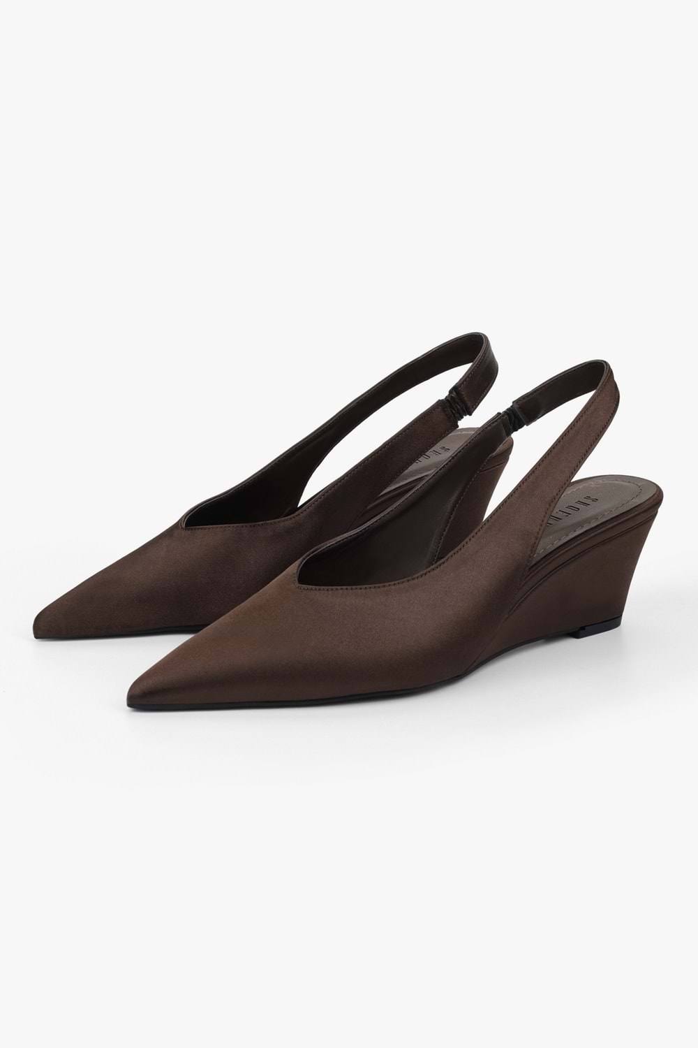 Kadın Rade Kahve Saten Stiletto
