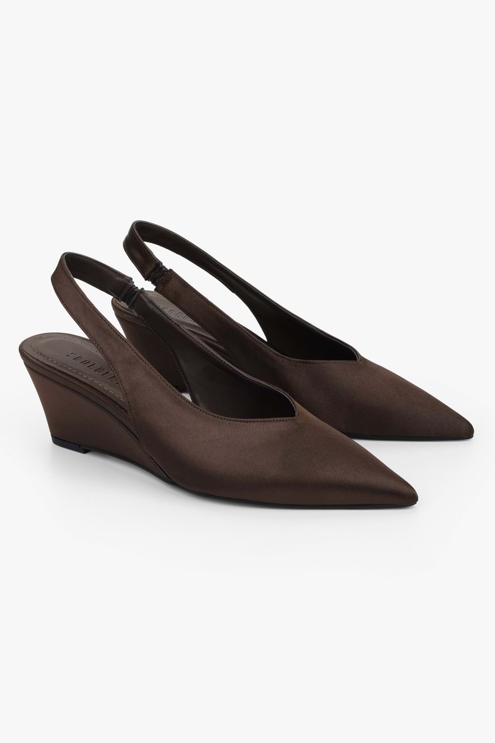 Kadın Rade Kahve Saten Stiletto