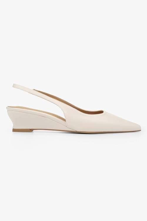 Kadın Pluto Ekru Cilt Dolgu Topuklu Stiletto