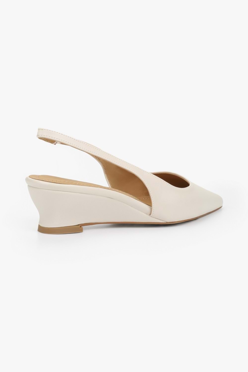 Kadın Pluto Ekru Cilt Dolgu Topuklu Stiletto