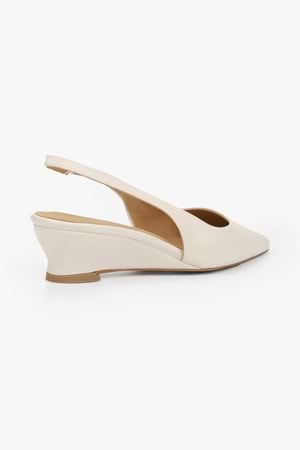 Kadın Pluto Ekru Cilt Dolgu Topuklu Stiletto