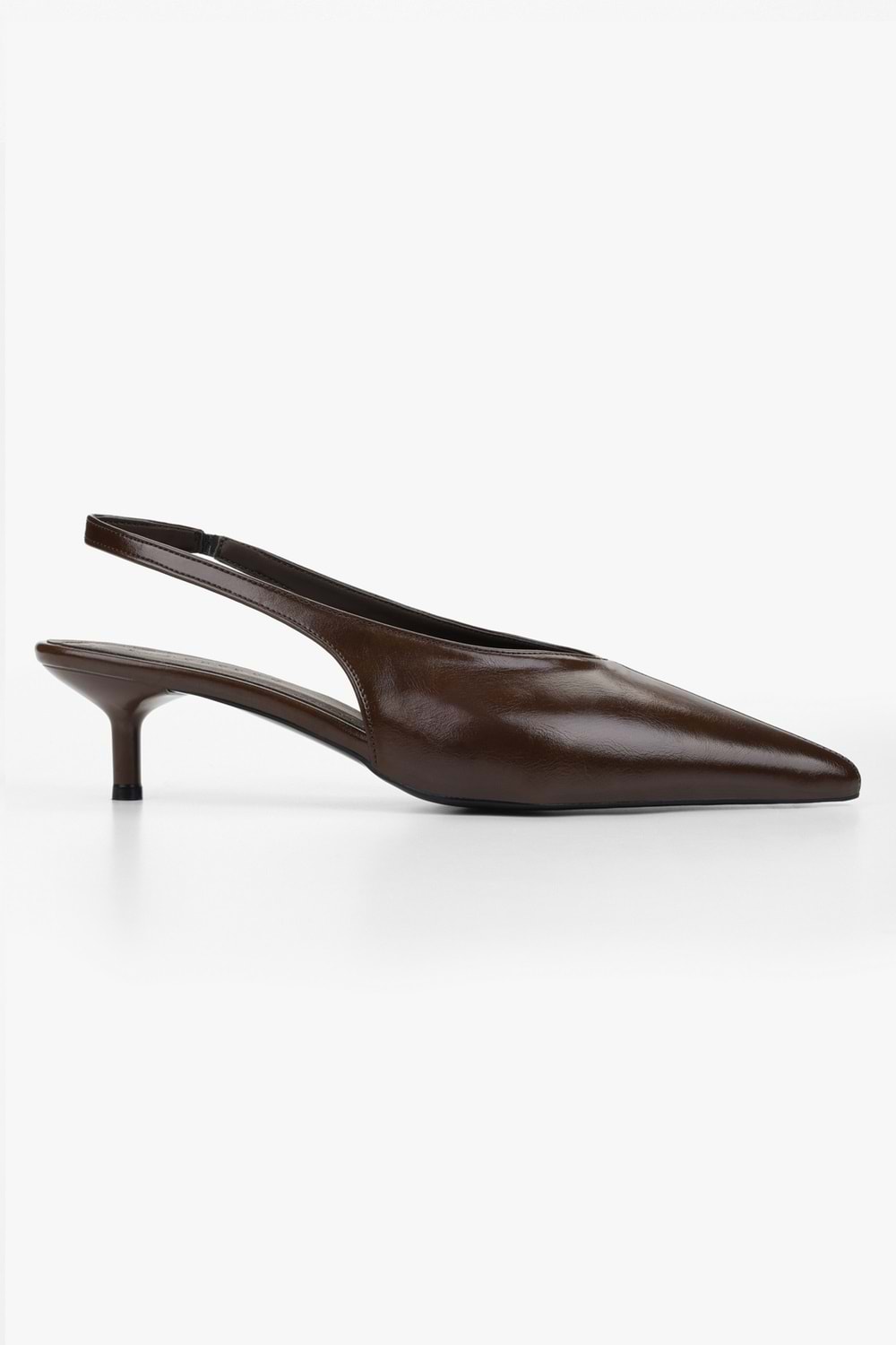 Kadın Mia Kahve Cilt Stiletto