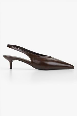 Kadın Mia Kahve Cilt Stiletto