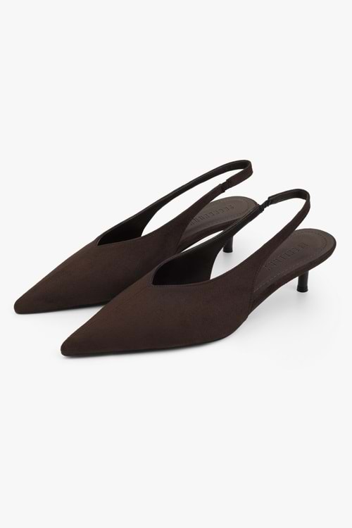 Kadın Mia Kahve Süet Stiletto