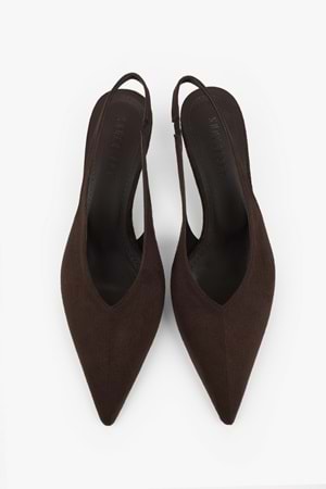 Kadın Mia Kahve Süet Stiletto