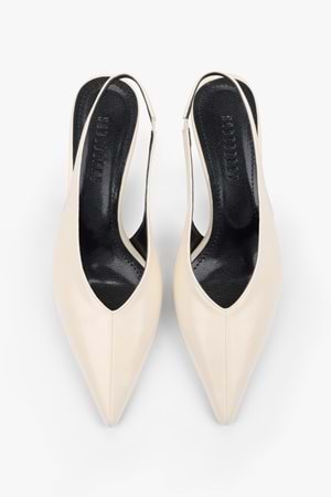 Kadın Mia Ekru Cilt Stiletto