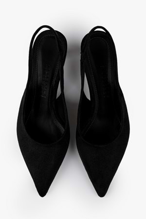 Kadın Peta Siyah Süet Stiletto