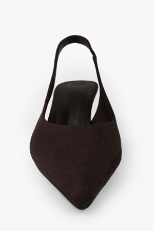 Kadın Peta Acı Kahve Süet Stiletto