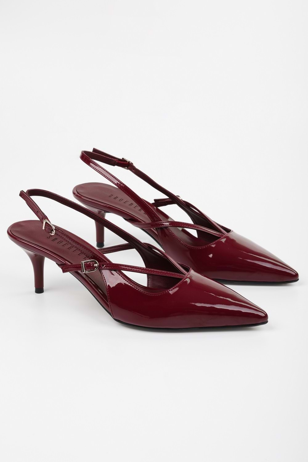 Kadın Eilish Bordo Rugan Stiletto