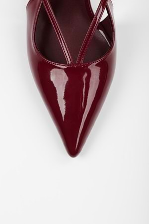 Kadın Eilish Bordo Rugan Stiletto