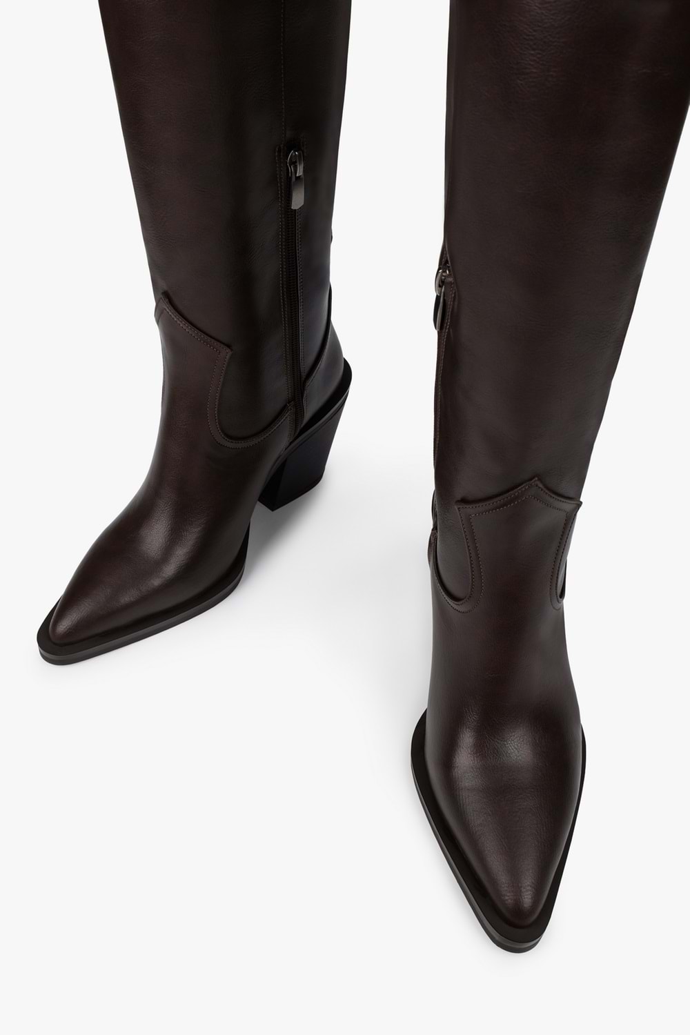 Kadın Nexa Kahve Cilt Kovboy Çizme