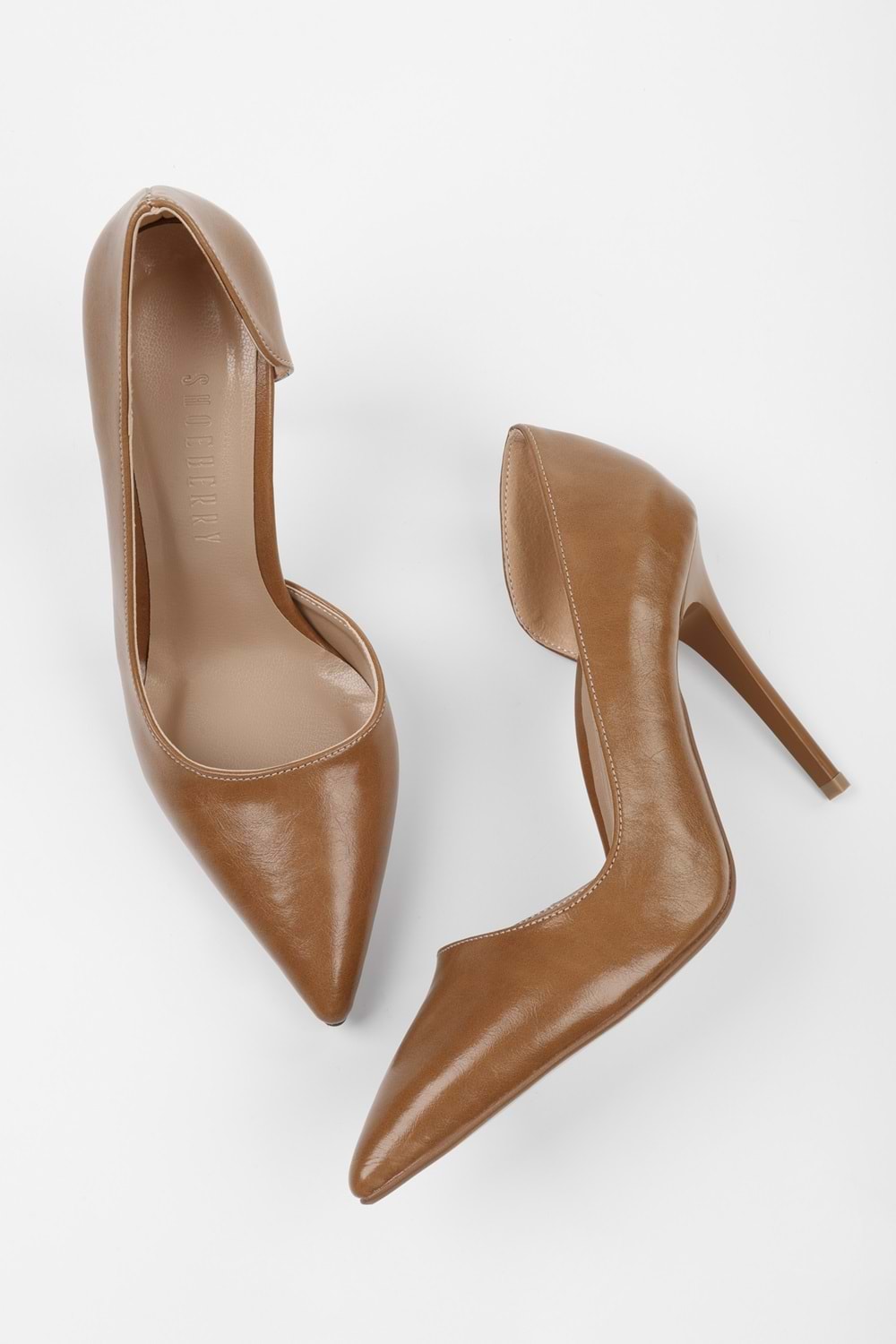 Kadın Massy Karamel Parlak Stiletto